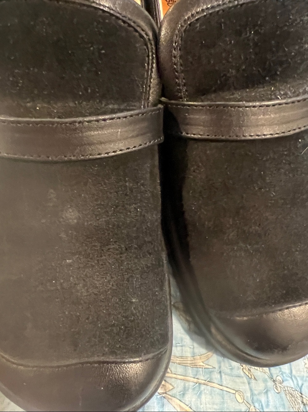 Footprints by Birkenstock ladies black slip on loafers size 39